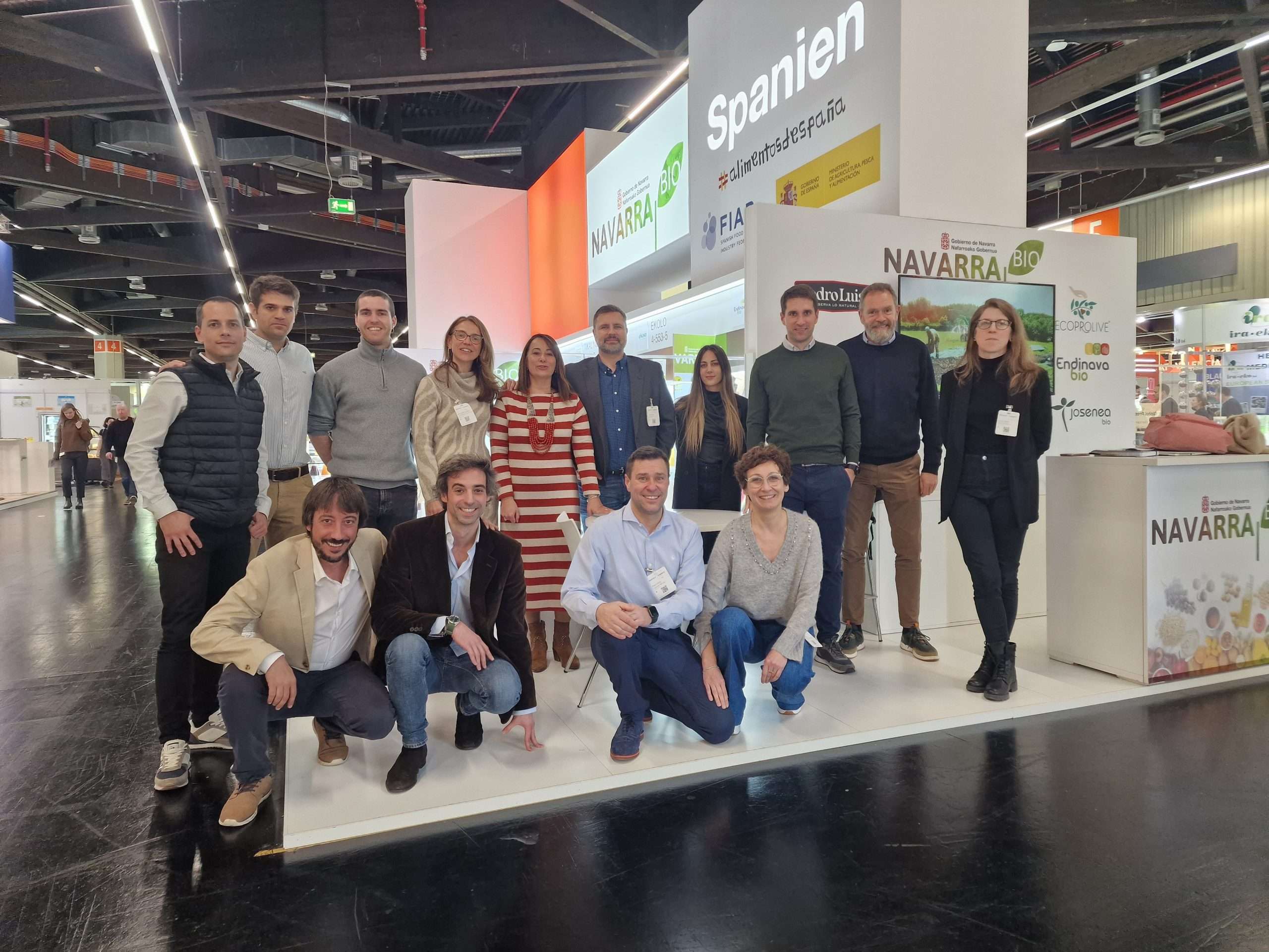Ocho empresas navarras del sector ecológico agroalimentario participan en Alemania en la feria Biofach 2024, bajo el stand agrupado del Gobierno foral