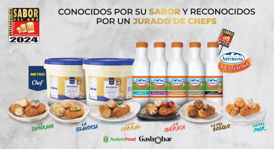 AUDENS FOOD, MAKRO y CENTRAL LECHERA ASTURIANA HOSTELERÍA, Sabor del Año Restauración 2024