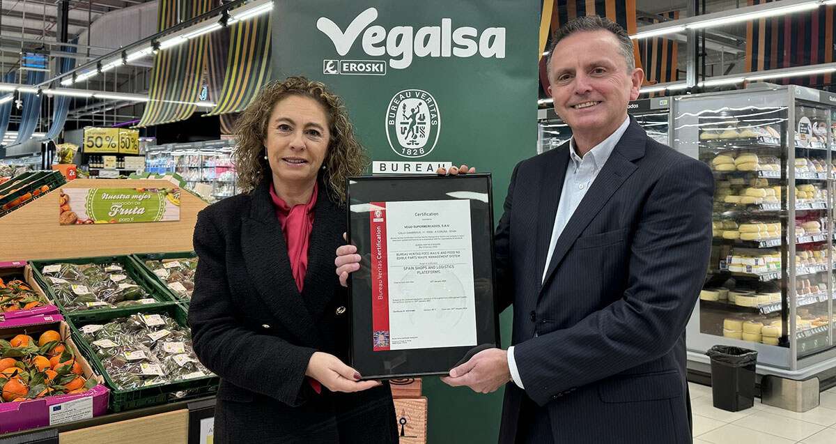 VEGALSA-EROSKI acredita su labor contra el desperdicio alimentario