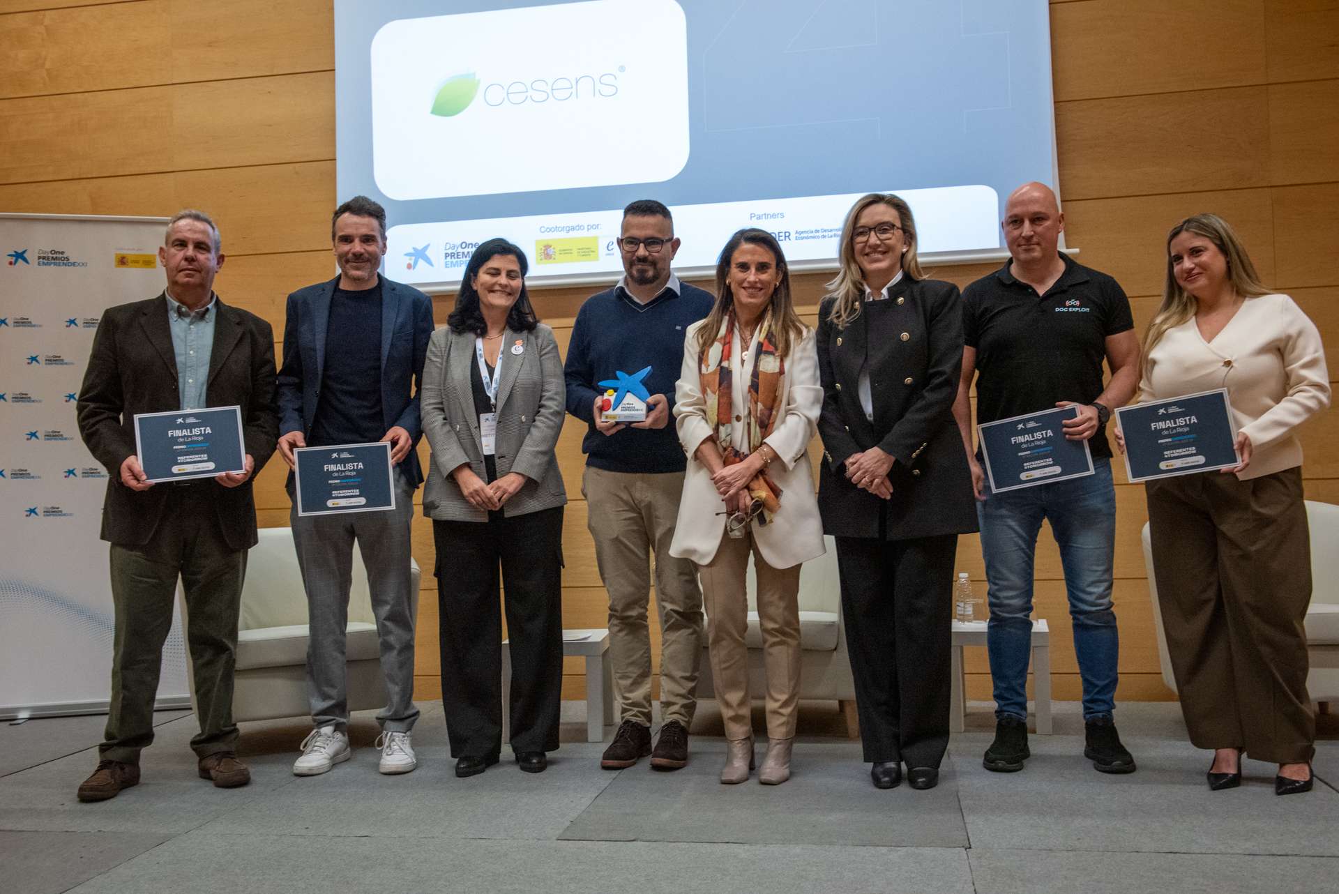 Belinda León destaca en los Premios EmprendeXXI el “esfuerzo colaborativo” de los viveros empresariales y el “apoyo decisivo” de la ADER para desarrollar proyectos en La Rioja
