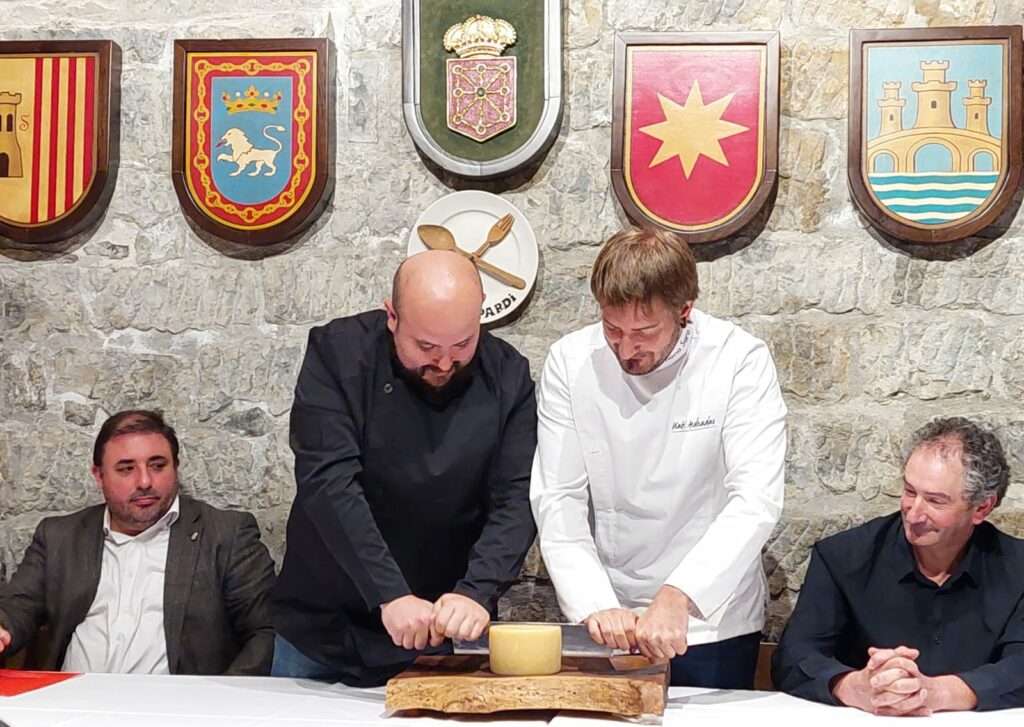 Presentación del primer Queso Idiazabal de Navarra de la temporada 2024