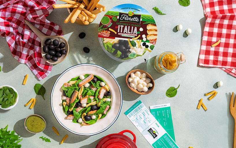 Un viaje al corazón de Italia con la primera Ensalada Completa de la nueva gama de FLORETTE Sabores del Mundo