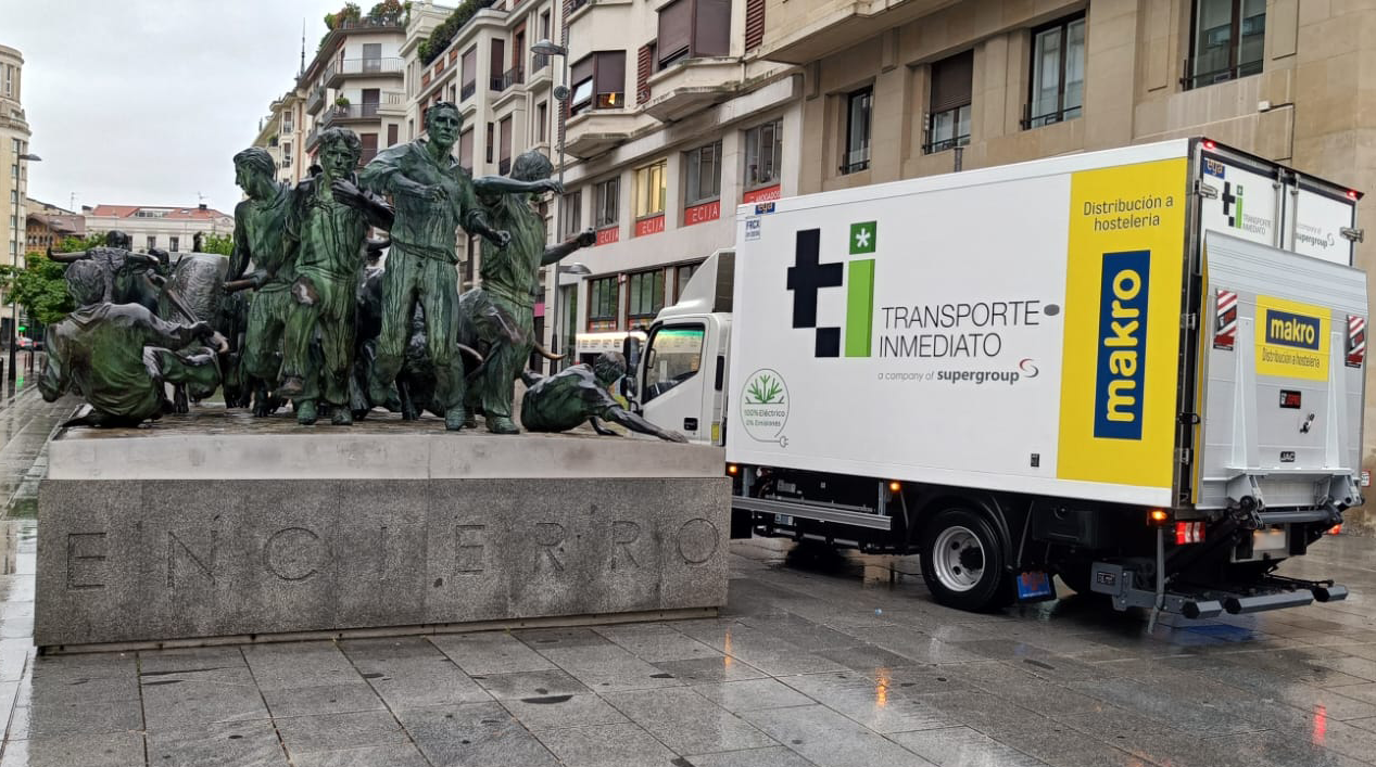 MAKRO cuenta con un nuevo camión 100% eléctrico en sus rutas de distribución de última milla en Pamplona
