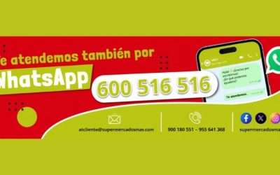 Supermercados Mas estrena un nuevo servicio de atención al cliente por WhatsApp